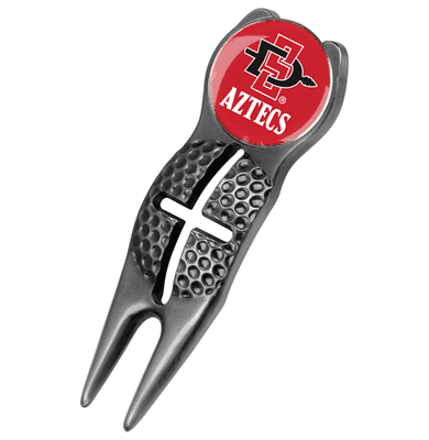 San Diego State Aztecs Crosshairs Divot Tool - Black
