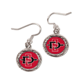 San Diego State Aztecs Earrings Round Style