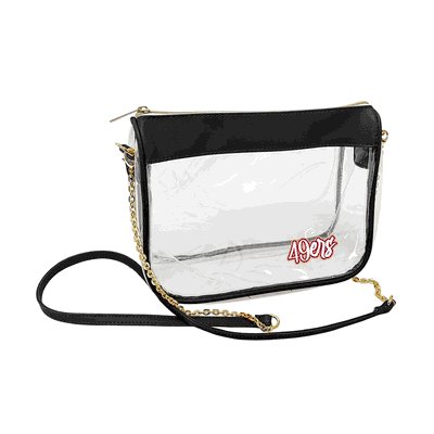 San Francisco 49ers Hype Clear Bag - Black