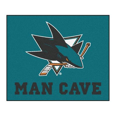 San Jose Sharks Man Cave Tailgater Rug
