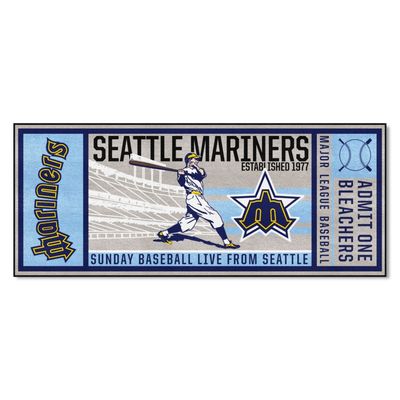 Seattle Mariners Retro Ticket Runner Rug