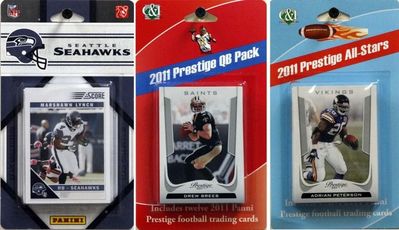 Seattle Seahawks 2011 Score Team Set With 12 Card 2011 Prestige