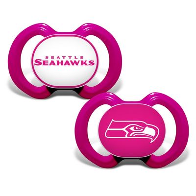 Seattle Seahawks NFL Pacifier 2-Pack - Pink