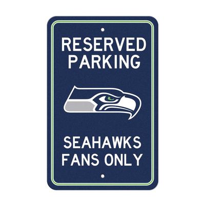 Seattle Seahawks Team Color Reserved Parking Decor Sign
