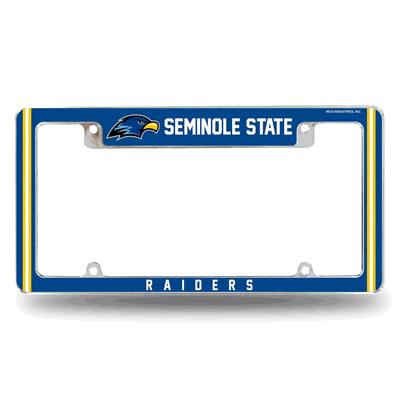 Seminole State Raiders Standard Chrome Automotive License Plate Frame