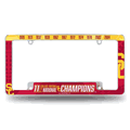 So California Trojans USC Multi Champ Chrome Auto License Plate Frame