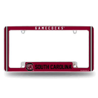 South Carolina Gamecocks Classic Chrome Automotive License Plate Frame