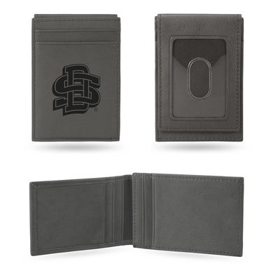 South Dakota State Jackrabbits Gray Laser Engraved Compact Front Pocket Wallet