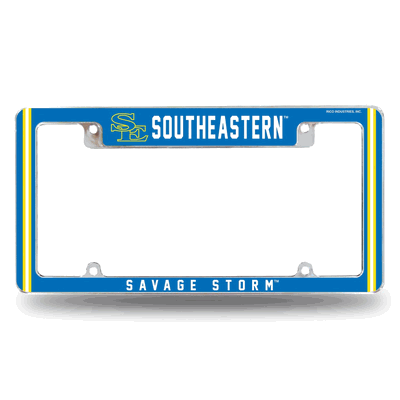 Southeastern Oklahoma State�Savage Storm Chrome License Plate Frame