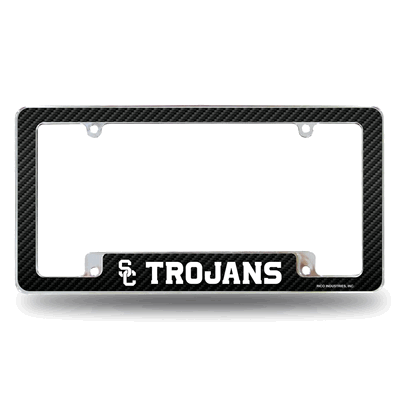 Southern California Trojans USC Chrome Auto License Plate Frame