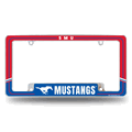 Southern Methodist Mustangs Two-Tone Chrome Auto License Plate Frame