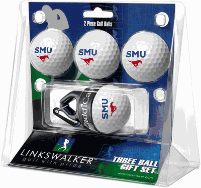 Southern Methodist University Mustangs 4 Golf Ball And CaddiCap Holder Gift Pack