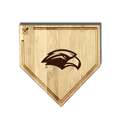 Southern Mississippi 17 Inch Home Plate Cutting Board With Trough
