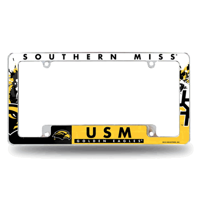 Southern Mississippi Golden Eagles Primary Chrome License Plate Frame