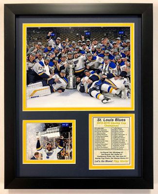 St. Louis Blues Stanley Cup Champion 2018-19 Framed Photo Collage