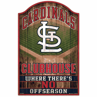 St. Louis Cardinals 11x17 Wood Fan Cave Design Sign