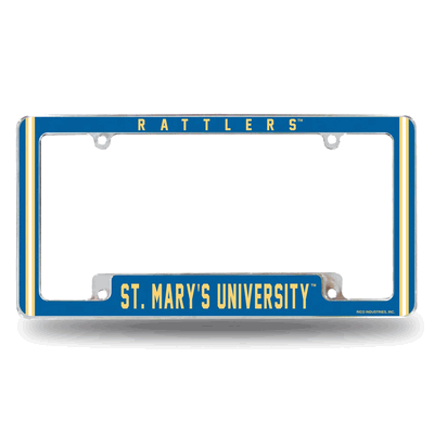 St Mary's University Rattlers Chrome Automotive License Plate Frame