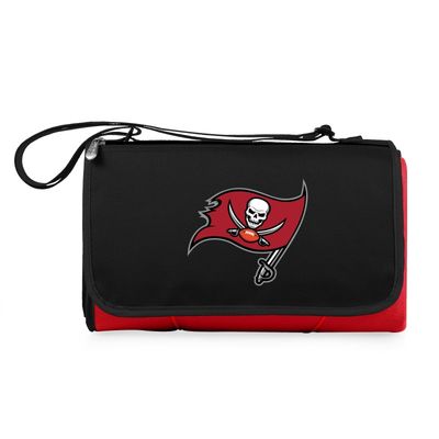 Tampa Bay Buccaneers Blanket Tote Outdoor Picnic Blanket - Red with Black Flap