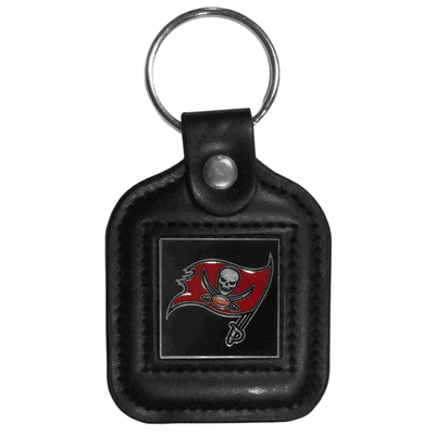 Tampa Bay Buccaneers Square Leatherette Key Chain