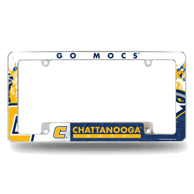 Tennessee-Chattanooga Mocs Primary Chrome Auto License Plate Frame