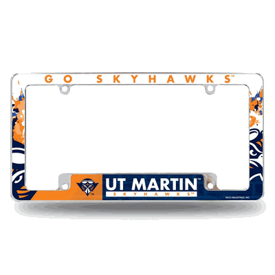Tennessee-Martin Skyhawks Primary Chrome Auto License Plate Frame
