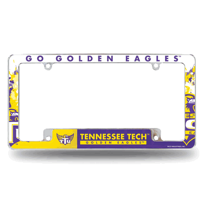 Tennessee Tech Golden Eagles Primary Chrome Auto License Plate Frame