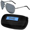 Tennessee Titans Aviator Sunglasses and Zippered Carrying Case Tennessee Titans Aviator Sunglasses and Zippered Carrying Case