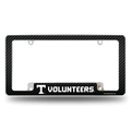 Tennessee Volunteers Carbon Fiber Chrome Auto License Plate Frame
