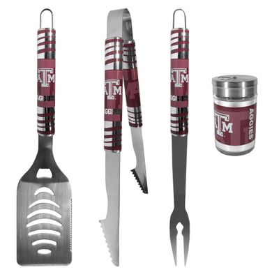 Texas A & M Aggies 3 Piece BBQ Set with Seasoning Shaker