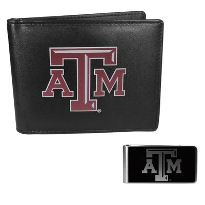 Texas A & M Aggies Bi-fold Wallet & Black Money Clip