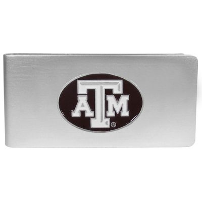Texas A & M Aggies Brushed Metal Money Clip