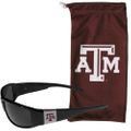 Texas A & M Aggies Chrome Wrap Sunglasses and Bag Texas A & M Aggies Chrome Wrap Sunglasses and Bag