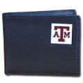 Texas A & M Aggies Leather Bi-fold Wallet Packaged in Gift Box