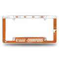 Texas Longhorns Multi Champ Chrome Automotive License Plate Frame