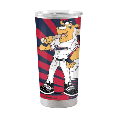 Texas Rangers 20oz Mascot Stainless Steel Tumbler