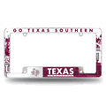 Texas Southern Tigers Primary Chrome Automotive License Plate Frame Texas Southern Tigers Primary Chrome Automotive License Plate Frame
