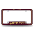 Texas State Bobcats Classic Chrome Automotive License Plate Frame