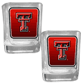 Texas Tech Raiders Square Glass Shot Glass Set Texas Tech Raiders Square Glass Shot Glass Set