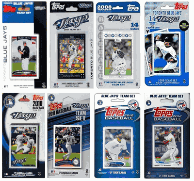 Toronto Blue Jays 8 Different Trading Card Team Sets