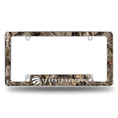 Toronto Raptors Mossy Oak Chrome Automotive License Plate Frame