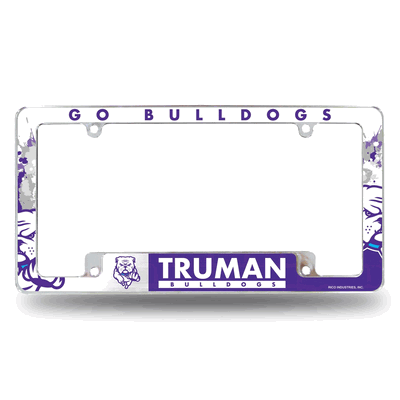 Truman State Bulldogs Primary Chrome Automotive License Plate Frame