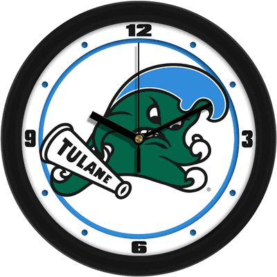 Tulane University Green Wave Traditional Wall Clock