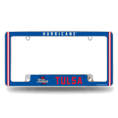 Tulsa Golden Hurricane Classic Chrome Automotive License Plate Frame