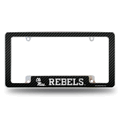 U of Mississippi Ole Miss Carbon Fiber Chrome Auto License Plate Frame U of Mississippi Ole Miss Carbon Fiber Chrome Auto License Plate Frame
