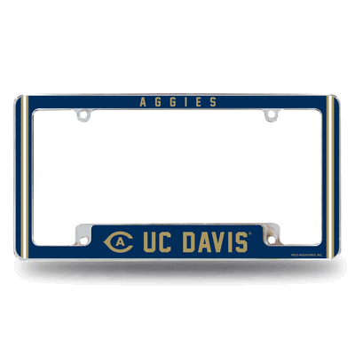 UC Davis�Aggies12"x 6" Chrome Automotive License Plate Frame