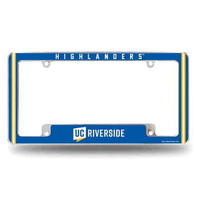 UC Riverside�Highlanders 12"x 6" Chrome Auto License Plate Frame