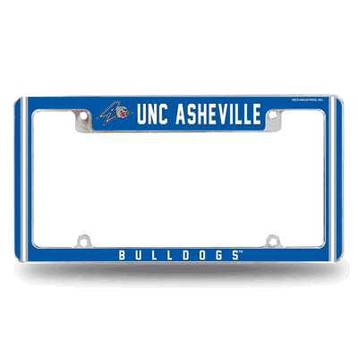 UNC Asheville�Bulldogs 12" x 6" Chrome Automotive License Plate Frame