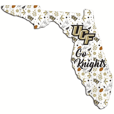 University Of Central Florida 24" Floral State Wall Art