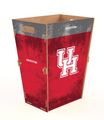 University of Houston Large Wooden Trash Bin
