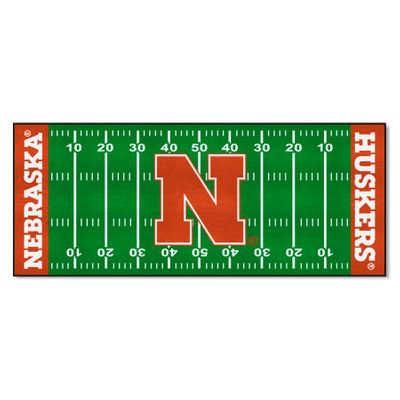 University of Nebraska Football Field Runner Rug